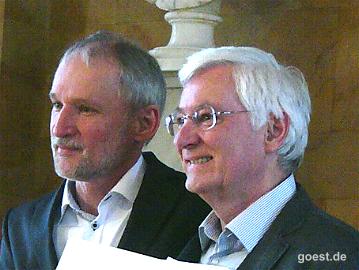 Der Preis wurde den beiden langjährigen Geschäftsführern Günther Gugel (Bild ...